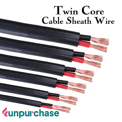 Twin Core Wire Copper Conductor Dual Sheath Solar Marine Auto Electrical Wiring • $37.19