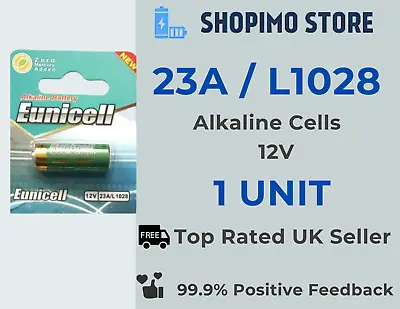 £1.99 • Buy 1 X L1028 23A 8LR23 23AE 12v Batteries Doorbell Chime Alkaline Eunicell Battery