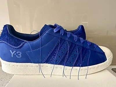Size 7.5 Us  Y-3 Yohji Yamamoto ‘superstar’ Sneakers Indigo Blue • $250