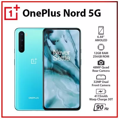 OnePlus Nord 5G 12GB+256GB BLUE MARLE Dual SIM Unlocked Android Mobile Phone AU • $905