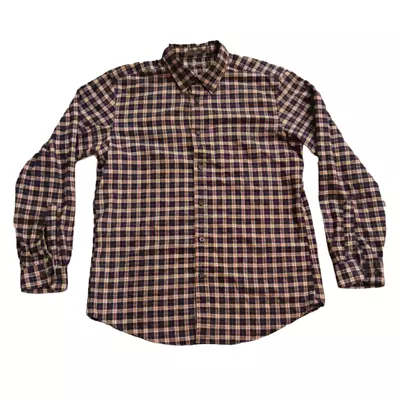 Eddie Bauer Relaxed Fit Flannel Plaid Button Down Shirt Size M • $17.99