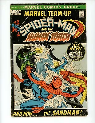 Marvel Team-Up #1 Comic Book 1972 GD+ Low Grade Spider-Man Comics • $19.99
