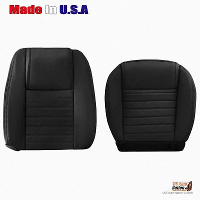 2005 2006 2007 2008 2009 Ford Mustang RIGHT Bottom-Top Leather Seat Cover BLACK • $321.18