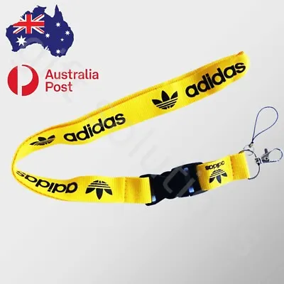 Lanyard Adidas Yellow Keychain Or Neck Strap For ID Security Card USB • $9.90