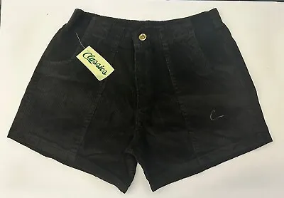 VTG Op Style Classics Black 90s Corduroy Cord Surfer Shorts SZ 34/38 NWT • $45