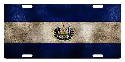 EL SALVADOR Flag Custom License Plate Salvadoran Emblem Dirty Version # 2 • $13.57