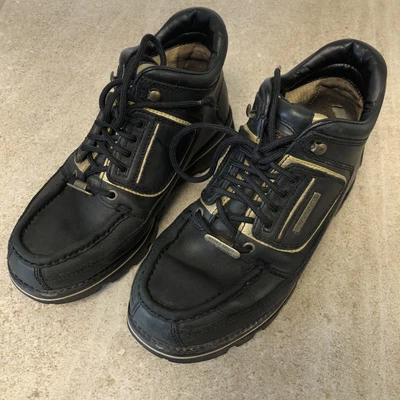 £89.99 • Buy Rockport XCS Black Boots Hydroshield Waterproof UK Size 8W Black Vibram