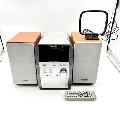 Panasonic Sa-pm19 Am/fm Cassette Cd Mini Stereo System With Remote - Tested • $199.99