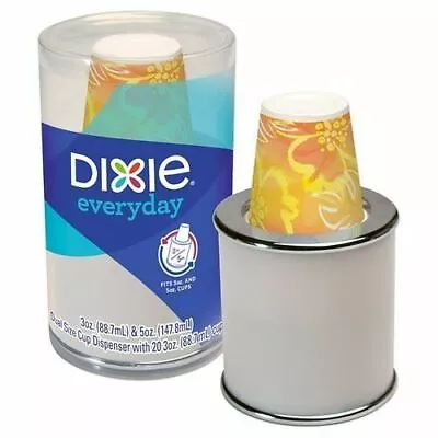 Dixie 3oz/5oz Cup Dispenser With Pack Of 20 3oz Paper Cups • $13.99