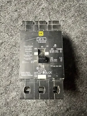 SQUARE D CIRCUIT BREAKER New Never Used Out Of Box 480V 3 PHASE 45 Amp • $200
