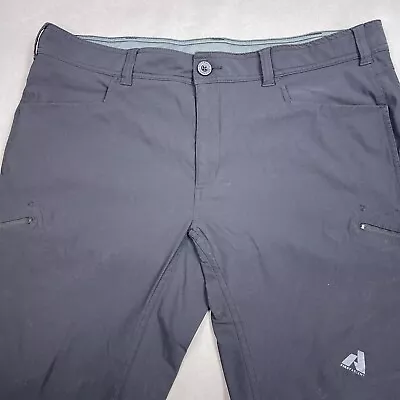 Eddie Bauer Pants Mens 38x30 Black First Ascent Cargo Hiking Trail Commute Camp • $27.95