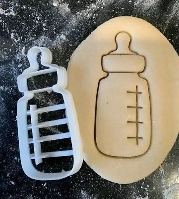 Baby Bottle Cookie Cutter Pastry Biscuit Icing Fondant Baking Cake Decoration • £4.10