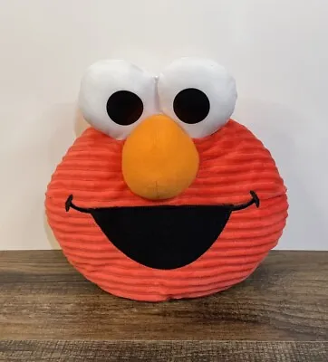 Sesame Street Elmo Giggle Face Laughing 9  Pillow Plush Head Battery Operated • $24.99
