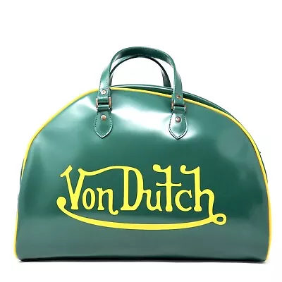 Von Dutch Vintage Kustom Rare Bowling Bag Green Yellow Christian Audigier • $292.64