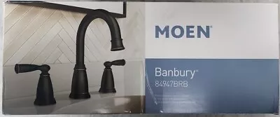 NEW! Moen 84947BRB Banbury 2-Handle 8  Wide Bathroom Faucet Mediterranean Bronze • $80.99