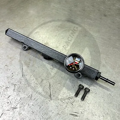 High Flow Fuel Rail K-Tuned Fuel Pressure Gauge For Civic Si RSX TSX EP3 BoltOn • $169.95