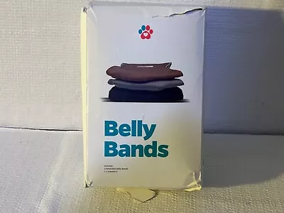 Pet Parents Premium Washable Belly Bands For Male Dogs & Extendrs (3pack) • $16.50