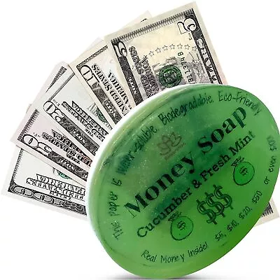 1 Money Soap Bar With Real Cash Inside Up To $100 Bill Inside In Each Bar • $21.89