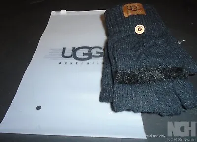 UGG Women's Winter Fingerless Gloves - Black - Brand New • $10.99