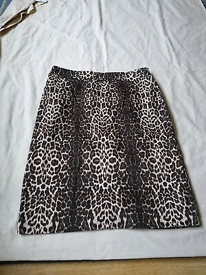 Bnwot Marks And Spencer Size 12 Animal Print Pencil Skirt • £3.99