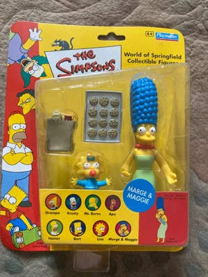£30 • Buy The Simpsons WOS Wos Playmates Action Figure Carded Marge And Maggie