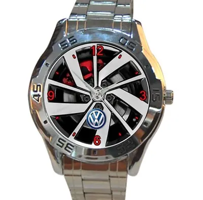 New Item Volkswagen Jetta Wheel Rim Velg Sport Metal Watch • $25.99