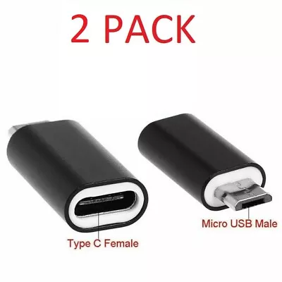 2 Pack USB 3.1 Type C Female To Micro USB Male Adapter Converter Connector USB-C • $50