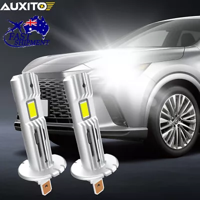 H1 LED Headlight High Low Beam Bulbs Replace Kit WHITE 6500K AU No ERRORS AUXITO • $42.02