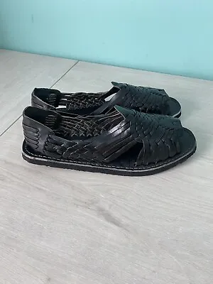 Redhawk Leather Co Sandals Womens 11 Hand-Sewn Leather Huaraches Shoes • $18