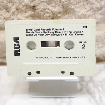 Elvis' Gold Records Volume 5 Cassette Tape ONLY • $2.98