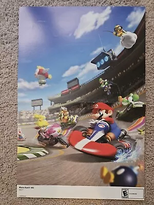 Mario Kart Wii 15.5''x11.5'' Nintendo Power Collectible Double Sided Poster • $14.99