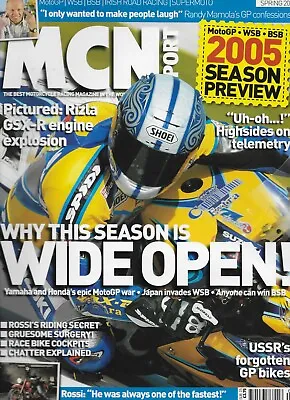 MCN Sport Motorcycle Magazine - Spring 2005 - Yamaha Honda Rossi Rizla GSX-R • £4.19