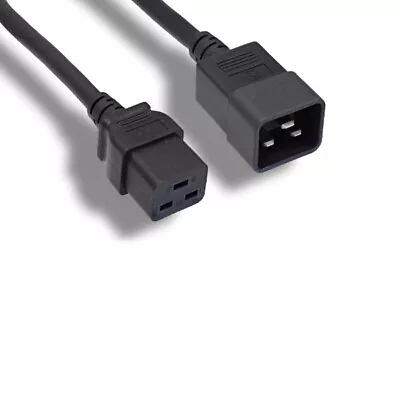 1ft Power Cord For P/N CAB-C19-CBN-3 Cisco Cabinet Jumper Cable C20/C19 Replace • $11.99