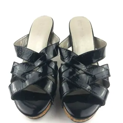 Me Too Women Patent Leather Wedge Shoe Size 9 1/2 • $28.97