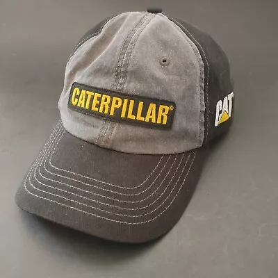 Cat Caterpillar Hat Cap Men's Black Construction Mining Equipment Strap Back • $18.99
