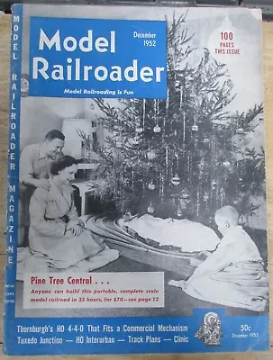 Model Railroader Magazine December 1952  • $4