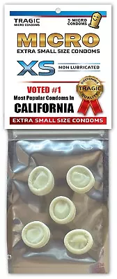 California SMALL MINI CONDOMS Gag Joke Xmas Stocking Stuffer Bachelor Party • $3.99