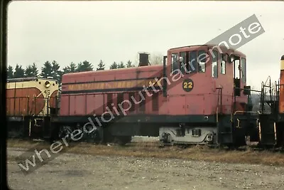 Original Slide Montpelier & Barre Railroad 22 GE 70 Tonner Morrisville VT 5-5-72 • $19.96