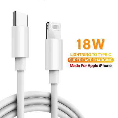 $17.99 • Buy For IPhone 12 Pro 11 Pro Max XS IPad USB-C To Lightning Cable Fast Charger Cord