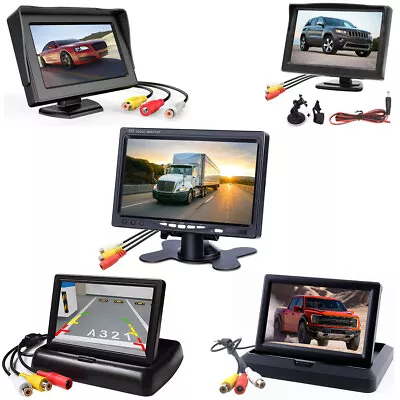 4.3''/5''/7'' TFT LCD Backup Camera Monitor Only Rearview Reverse Display Screen • $19.99