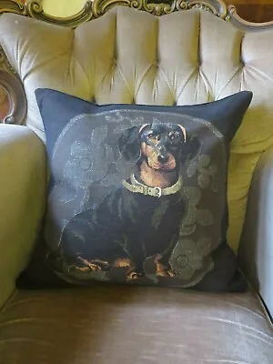 £29.50 • Buy Glamorous German Dachshund Dachs Sausage Dog Tapestry Cushion Cover Only 