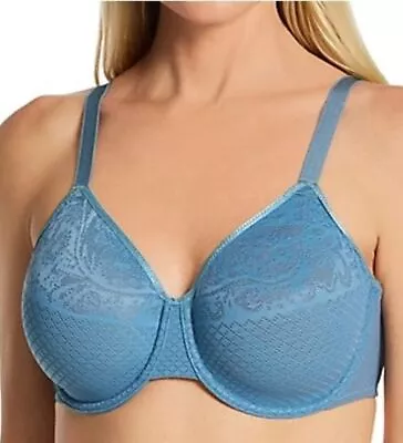 WACOAL 857210 VISUAL EFFECTS Minimizer Bra ~ BLUESTONE ~ 36C NWT $68 • $40