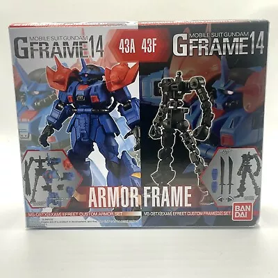 2021 Bandai Efreet Custom Suit Gundam GFrame14 Model 43A’ 43F’ Armor & Frame Kit • $15.99