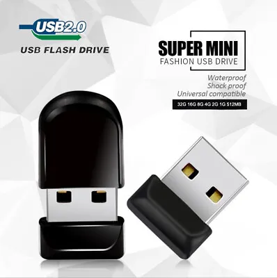 $1.99 • Buy Mini USB Flash Drive 64GB 32GB 16GB 4GB 2.0 USB Stick Pendrive Memory Thumb Disk