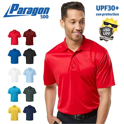 Paragon 2022  Mens Short Sleeve Performance Polo Shirt 500 • $18.76