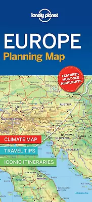 Lonely Planet Europe Planning Map • $17.95