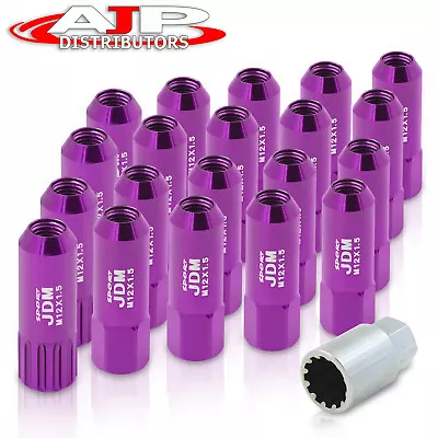 12X1.5mm Locking Lug Nuts Drifting Heavy Duty Aluminum 20PC Set Purple For Honda • $24.99