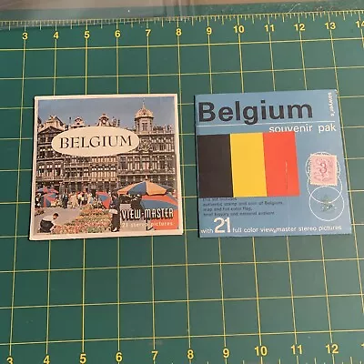 Blue Vintage View Master #B188 Belgium Reels Landmarks Guide Souvenir 2A • $16