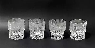 $159.10 • Buy 4x IITTALA FINLAND ASLAK WHISKEY GLASSES TAPIO WIRKKALA MID CENTURY MODERN MCM
