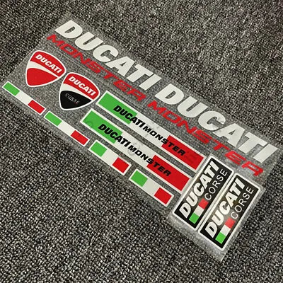 Motorcycle Fuel Tank Emblem Decals Car Track Badge Stickers For DUCATI MONSTER • $12.42